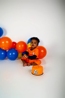 Anime First Birthday Cake Smash Photography in Kansas City