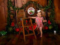 Kansas City Watermelon Cake Smash Photographer | First Birthday Portraits