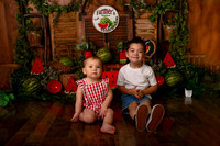 Kansas City Watermelon Cake Smash Photographer | First Birthday Portraits