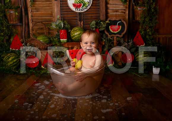 Kansas City Watermelon Cake Smash Photographer | First Birthday Portraits
