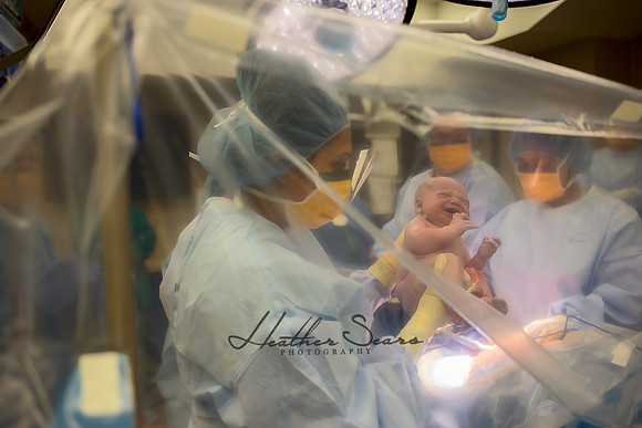 Hospital Birth Photography KC | C-Section Delivery Coverage