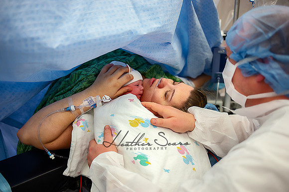 Hospital Birth Photography KC | C-Section Delivery Coverage