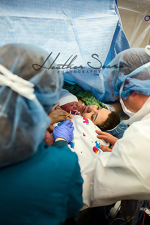 Hospital Birth Photography KC | C-Section Delivery Coverage