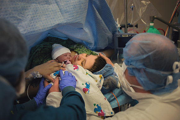 Hospital Birth Photography KC | C-Section Delivery Coverage