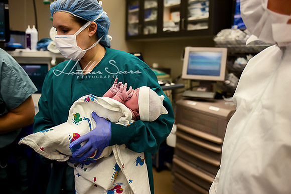 Hospital Birth Photography KC | C-Section Delivery Coverage