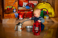 Kansas City Mechanic Cake Smash Photographer | First Birthday Sessions