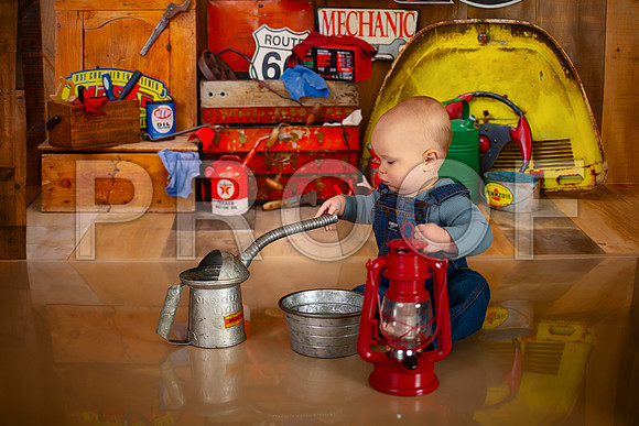 Kansas City Mechanic Cake Smash Photographer | First Birthday Sessions