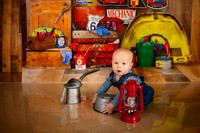 Kansas City Mechanic Cake Smash Photographer | First Birthday Sessions