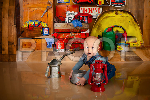 Kansas City Mechanic Cake Smash Photographer | First Birthday Sessions