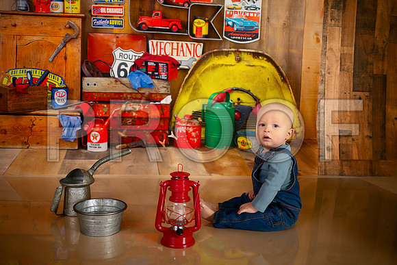 Kansas City Mechanic Cake Smash Photographer | First Birthday Sessions