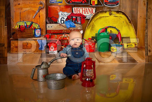 Kansas City Mechanic Cake Smash Photographer | First Birthday Sessions