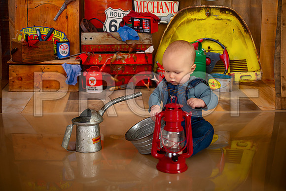 Kansas City Mechanic Cake Smash Photographer | First Birthday Sessions