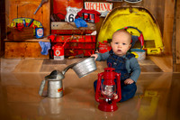 Kansas City Mechanic Cake Smash Photographer | First Birthday Sessions