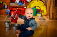 Kansas City Mechanic Cake Smash Photographer | First Birthday Sessions