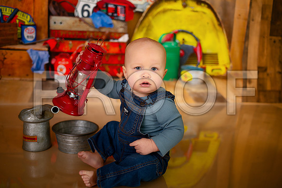 Kansas City Mechanic Cake Smash Photographer | First Birthday Sessions