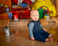 Kansas City Mechanic Cake Smash Photographer | First Birthday Sessions