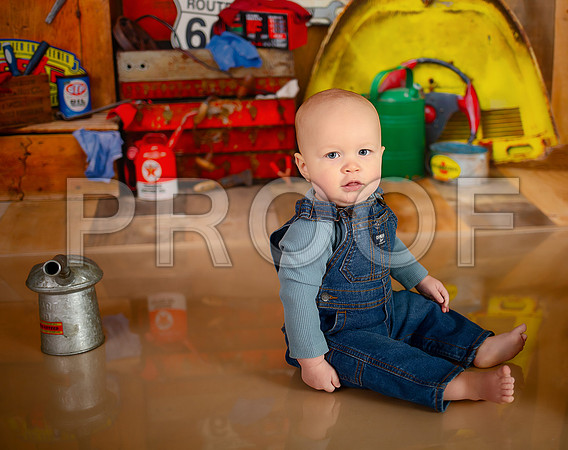 Kansas City Mechanic Cake Smash Photographer | First Birthday Sessions