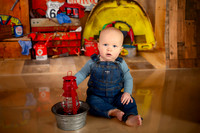 Kansas City Mechanic Cake Smash Photographer | First Birthday Sessions