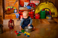 Kansas City Mechanic Cake Smash Photographer | First Birthday Sessions