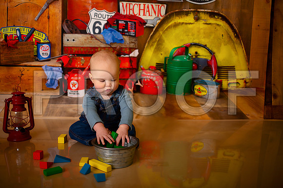 Kansas City Mechanic Cake Smash Photographer | First Birthday Sessions