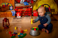 Kansas City Mechanic Cake Smash Photographer | First Birthday Sessions
