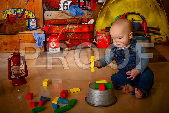 Kansas City Mechanic Cake Smash Photographer | First Birthday Sessions