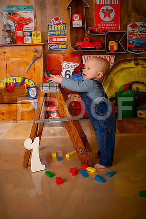 Kansas City Mechanic Cake Smash Photographer | First Birthday Sessions