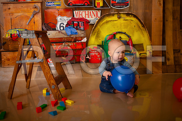 Kansas City Mechanic Cake Smash Photographer | First Birthday Sessions