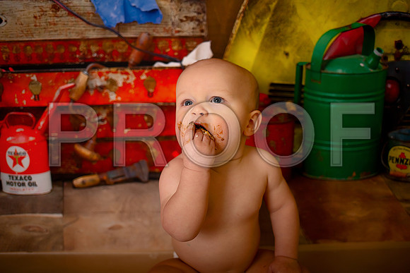 Kansas City Mechanic Cake Smash Photographer | First Birthday Sessions