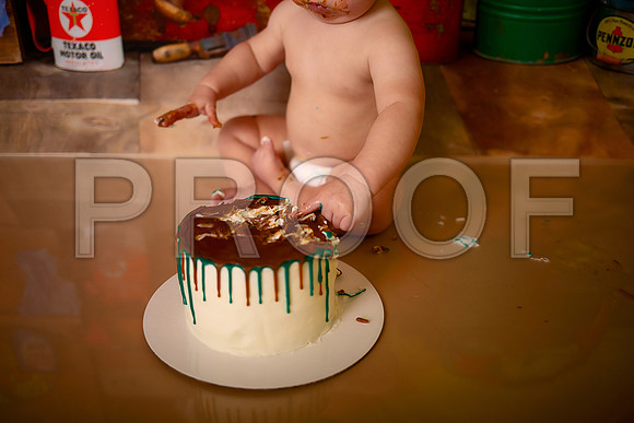 Kansas City Mechanic Cake Smash Photographer | First Birthday Sessions