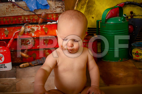 Kansas City Mechanic Cake Smash Photographer | First Birthday Sessions