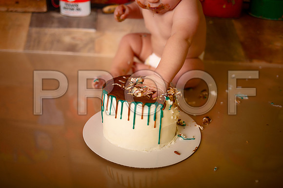 Kansas City Mechanic Cake Smash Photographer | First Birthday Sessions