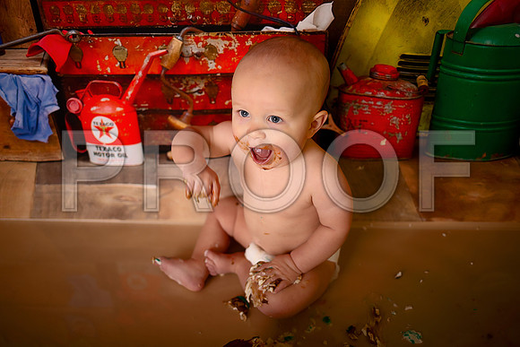 Kansas City Mechanic Cake Smash Photographer | First Birthday Sessions