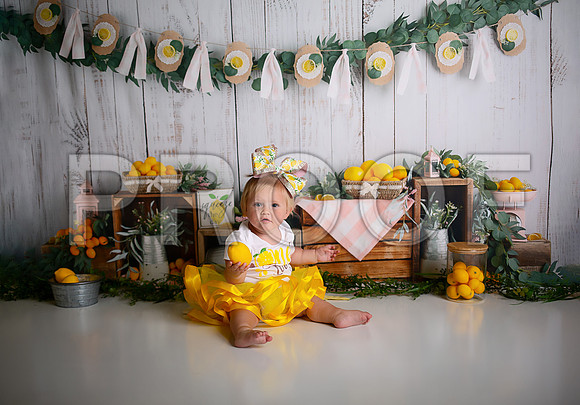 Kansas City Lemon-Themed Cake Smash Photography | Heather Sears Photography