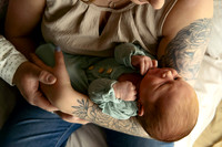 Kansas City Studio Lifestyle Newborn Photography | Natural & Timeless Newborn Portraits