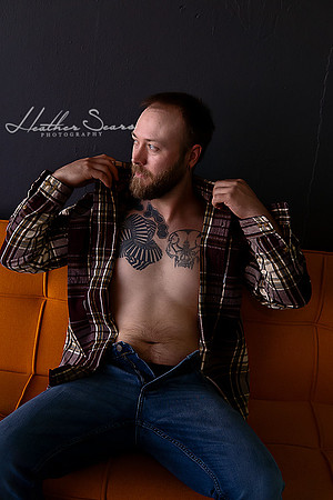 KC Male Boudoir Photographer | Bold & Modern Studio Portraits