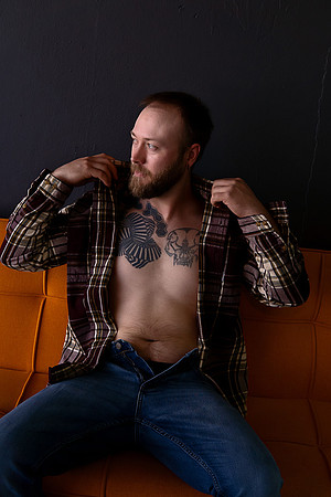 KC Male Boudoir Photographer | Bold & Modern Studio Portraits