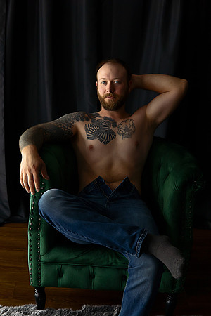 KC Male Boudoir Photographer | Bold & Modern Studio Portraits