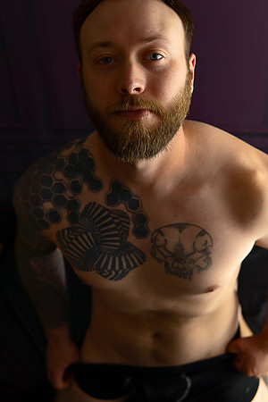 KC Male Boudoir Photographer | Bold & Modern Studio Portraits