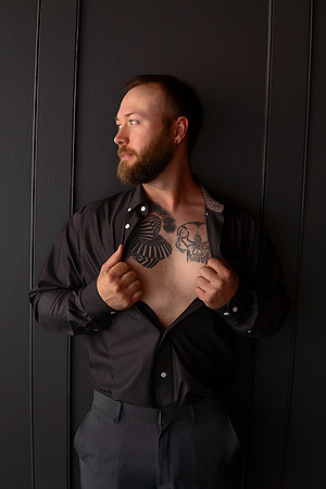 KC Male Boudoir Photographer | Bold & Modern Studio Portraits