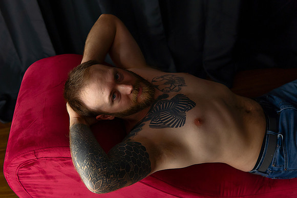 KC Male Boudoir Photographer | Bold & Modern Studio Portraits