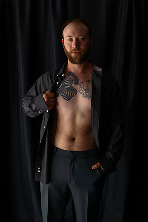 KC Male Boudoir Photographer | Bold & Modern Studio Portraits
