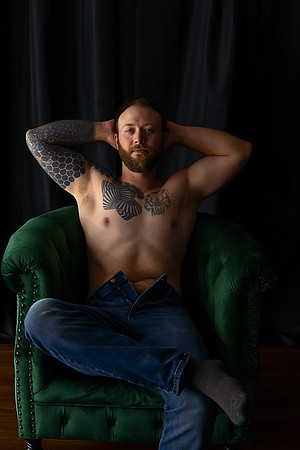 KC Male Boudoir Photographer | Bold & Modern Studio Portraits