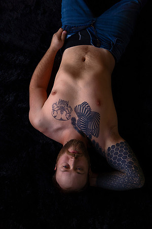 KC Male Boudoir Photographer | Bold & Modern Studio Portraits