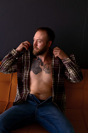 KC Male Boudoir Photographer | Bold & Modern Studio Portraits