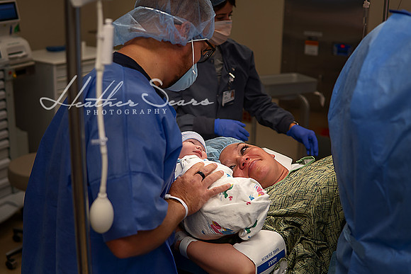 Hospital Birth Photography KC | C-Section Delivery Coverage