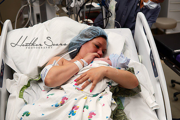 Hospital Birth Photography KC | C-Section Delivery Coverage