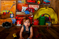 Kansas City Milestone Photographer | Osawatomie Studio Photo Session