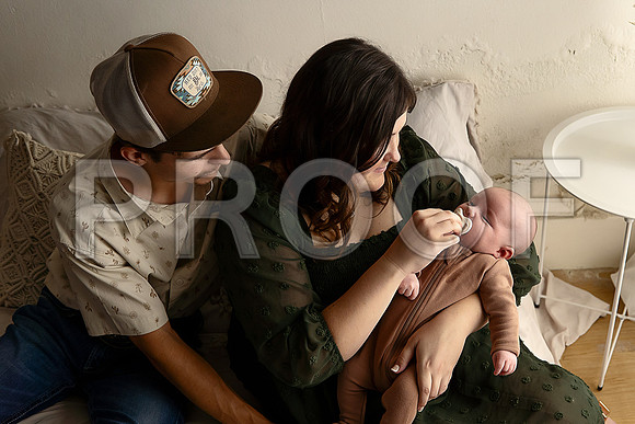 KC Newborn Photographer | Studio Lifestyle Newborn Photography