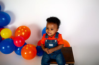 Anime First Birthday Cake Smash Photography in Kansas City